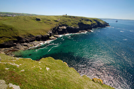 View from Tintagel Castle