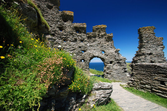 On the island at Tintagel Castle