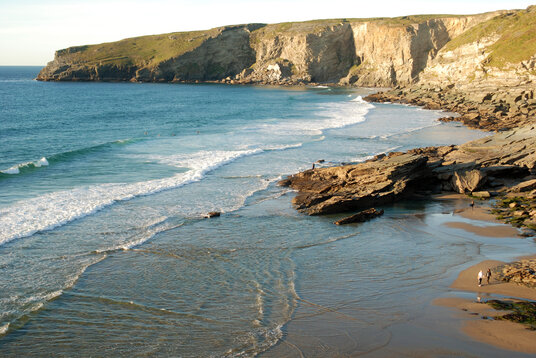 Trebarwith Strand in winter