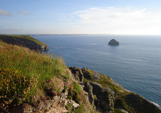 View across Port Isaac Bay
