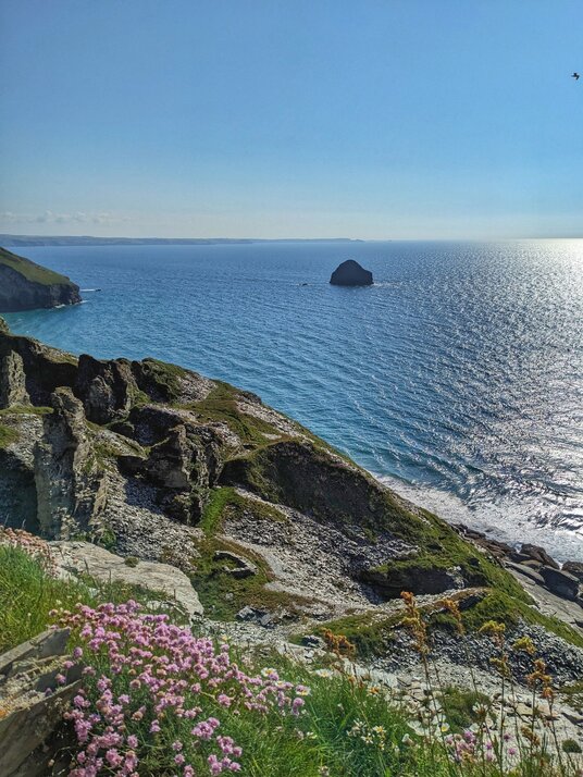 West Quarry at Trebarwith Strand