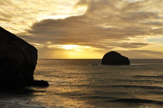 Trebarwith Strand in Winter