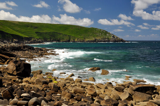 Shoreline at Tregerthen Cliff