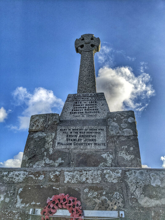 Memorial Cross on Tregonning Hill