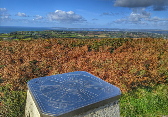 Trig Point on Tregonning Hill