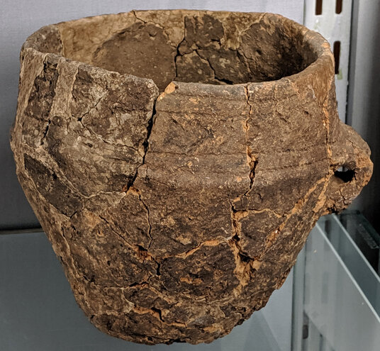 Burial urn found on Treligga Downs