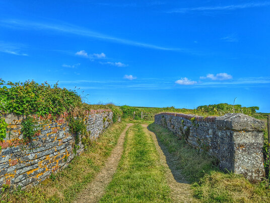 Bridge over the railway near Treroosel