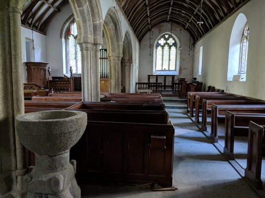 Inside Tresmeer church