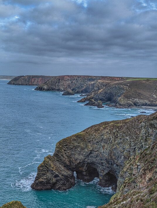Caves near Trevaunance Cove
