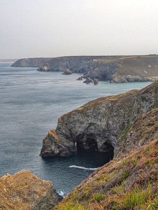 Caves near Trevaunance Cove