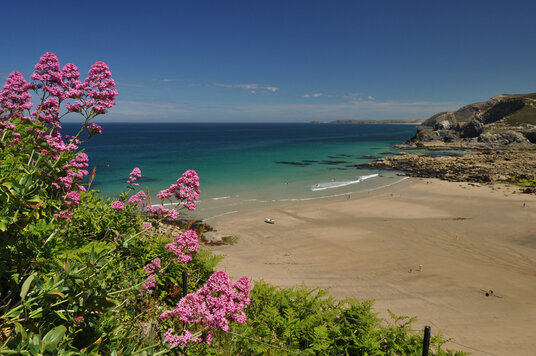 View over Trevaunance Cove