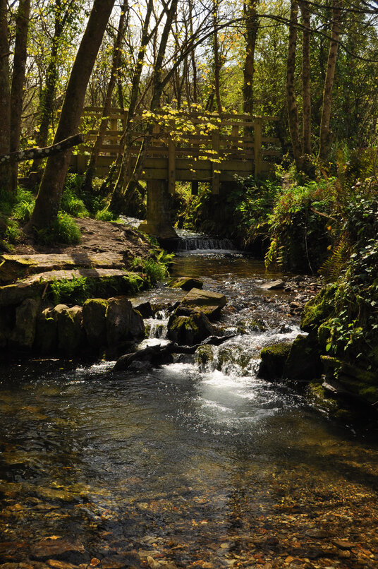 Bridge at the top of Trevellas Coombe