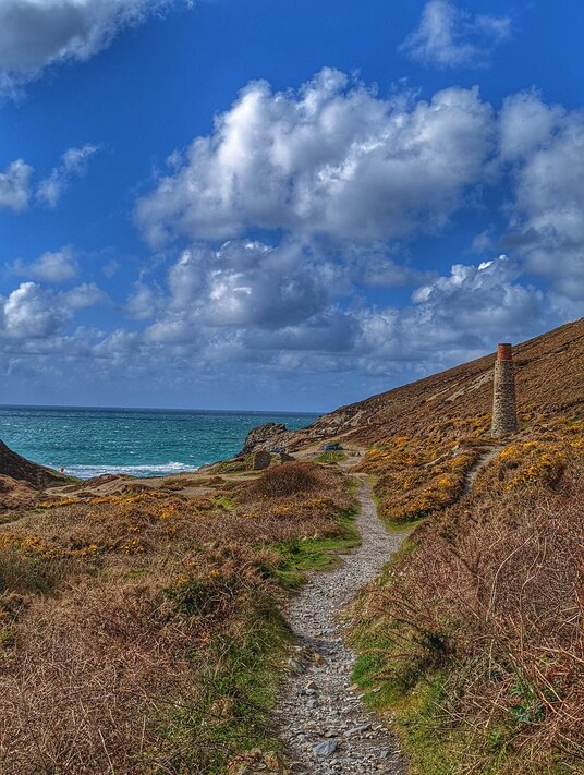Coast path to Trevellas Porth