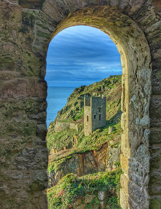 View from Wheal Trewavas engine house