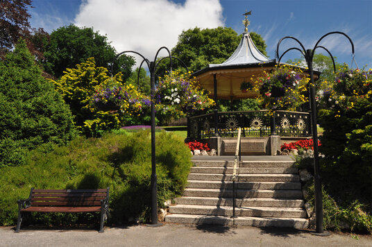Bandstand in Victoria Gardens