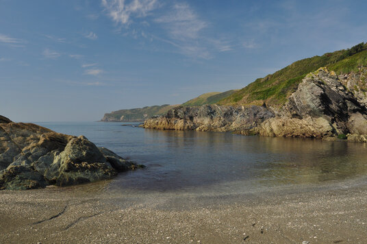 Shoreline of Lansallos cove