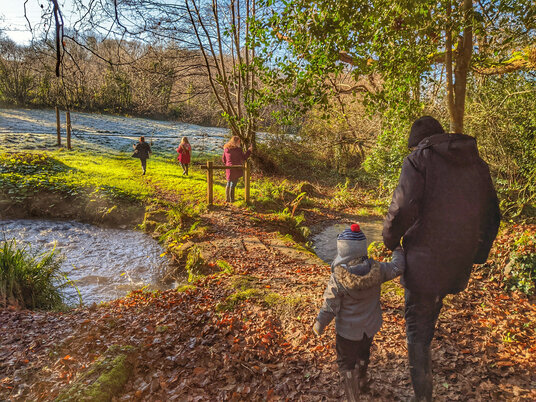 Footpath through Wetherham Woods