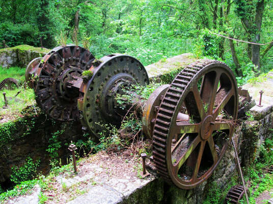 Remains of the waterwheel