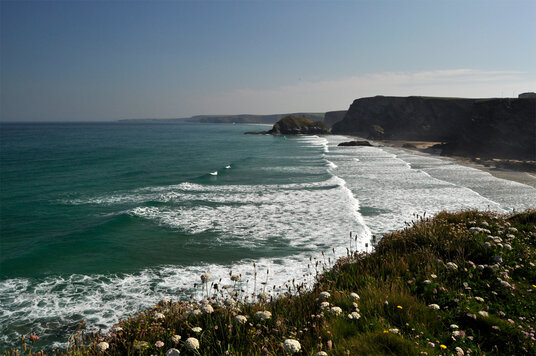 View from Trevelgue Head