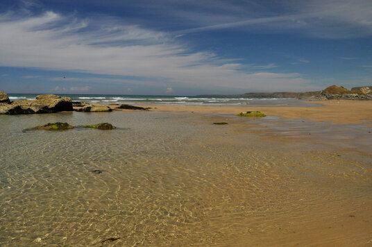 Tidal pools on Whipsiderry beach