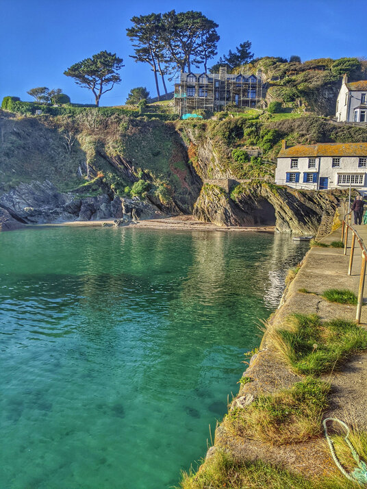 View across the harbour to Willy Wilcox Cave