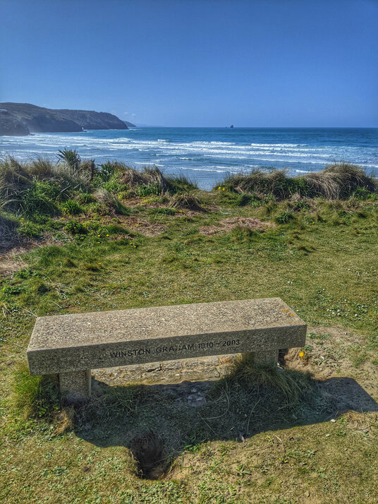 Bench dedicated to Winston Graham