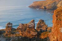 West Quarry at Trebarwith Strand