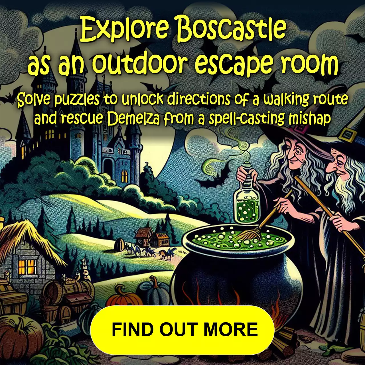 Explore  as an outdoor escape room.  Find out more...